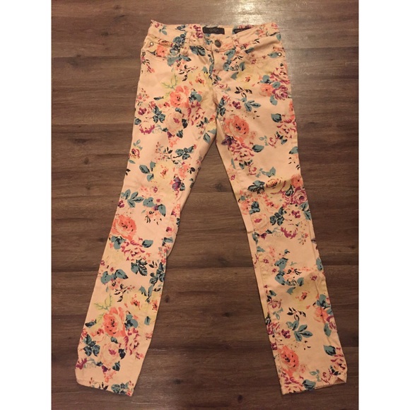 Jessica Simpson skinny floral jeans