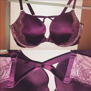 (NWOT) VXS Lace-Trim Cutout Push-up Bra