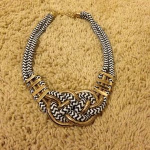 Navy Blue Statement Necklace