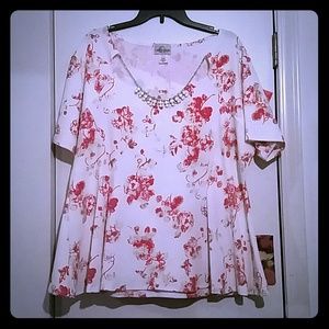 Flared bottom blouse