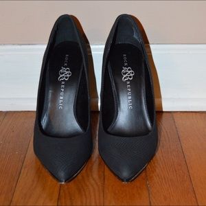 Rock & Republic Black Animal Print Stilettos