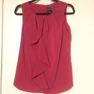 Pink sleeveless top blouse