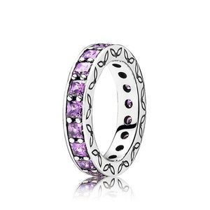 Pandora Purple Eternity Ring Size 7