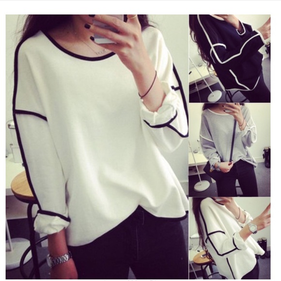 Classy black and white shirt