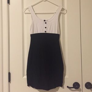 Cute black and white fitted dress