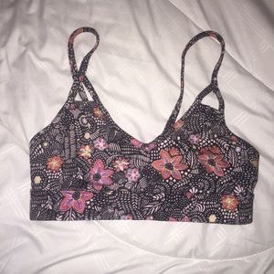 mixed floral print bralette