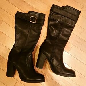 *Final Price* Black Leather Winter Boots