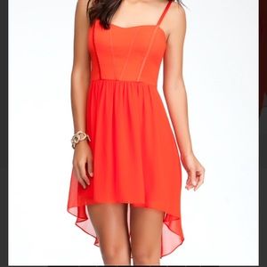 Bebe red woven dress