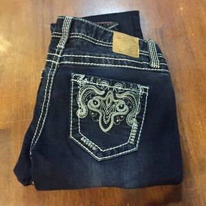 Red camel skinny jeans