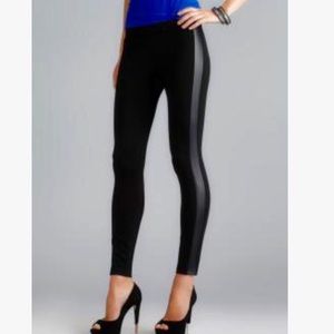 Banana republic leggings faux leather ankle zip