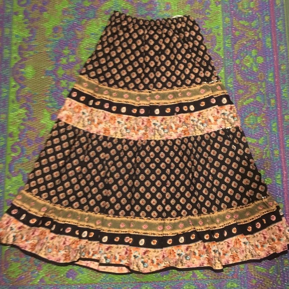 Authentic oriental full length flowy skirt