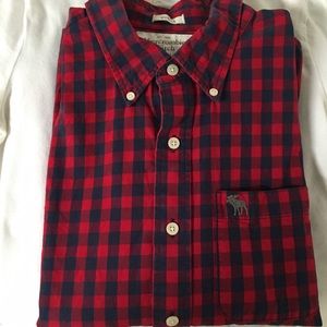 Men's Abercrombie & Fitch Muscle Plaid Shirt