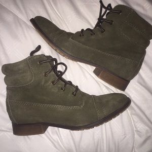 olive green boots