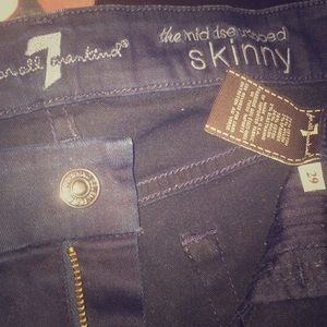 7 for all Mankind: mid rise cropped skinny jean