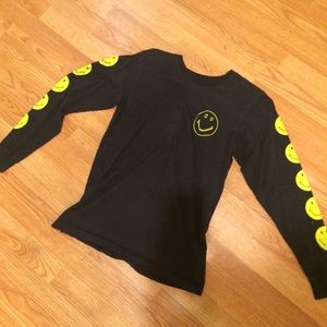 smiley face long sleeve