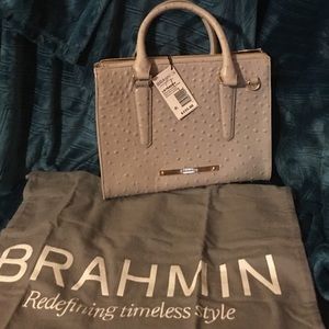 Brahmin Convertible Dove Normandy Leather