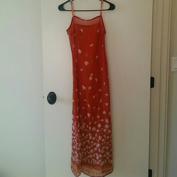 Sisley sheer maxi dress. Vintage!