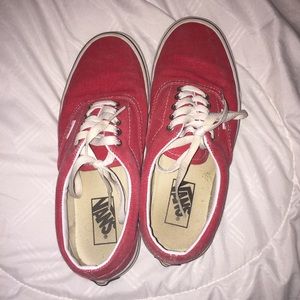 coral/red vans