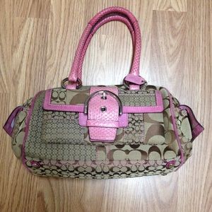 Pink coach purse