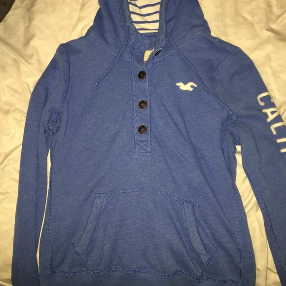 Blue hollister hoodie