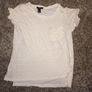 white short sleeve t-shirt