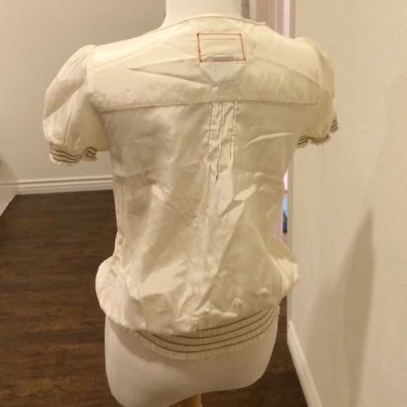 Sanctuary clothing - silk blend smocked top - Picture 3 of 4