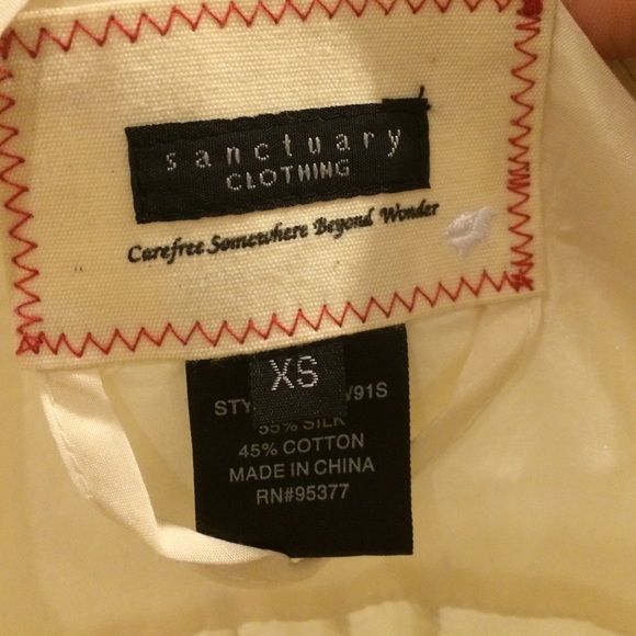 Sanctuary clothing - silk blend smocked top - Picture 4 of 4