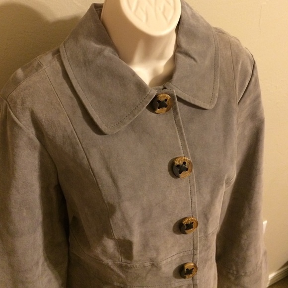 Grey suede jacket