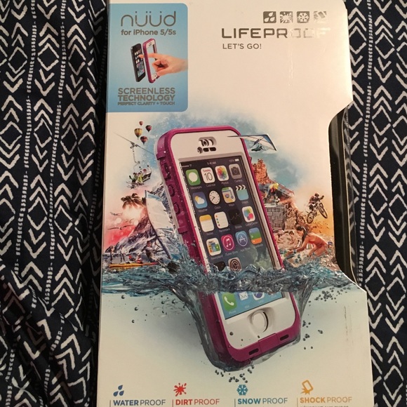 Magenta iPhone 5 life proof case brand new