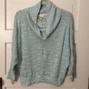 Mint Green Cowl Neck Sweater