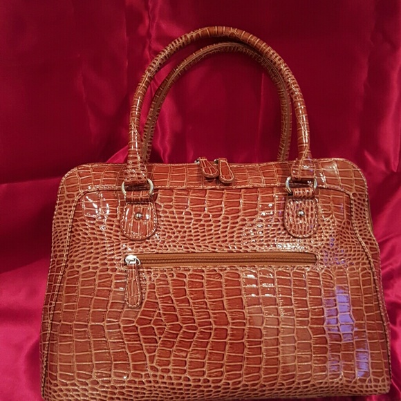 Tan Dome Satchel Bag