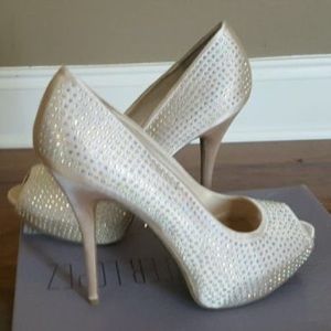 🚫SOLD🚫 JLo Bling Heels in blush/nude