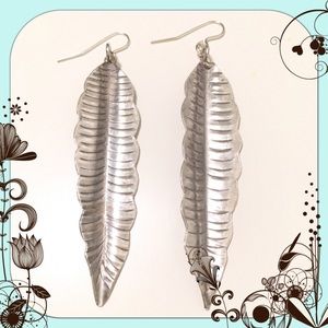 Heather Gardner Signature Silver Feather Earrings