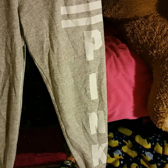 Gray Victoria secret PINK sweats M/L