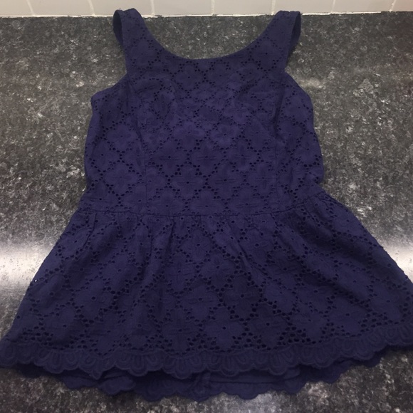 Lilly Pulitzer Tops - Lilly Pulitzer Ashton Peplum Eyelet Top