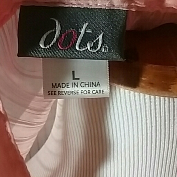 Pretty Peach Chiffon  Button Down Blouse - Picture 3 of 3