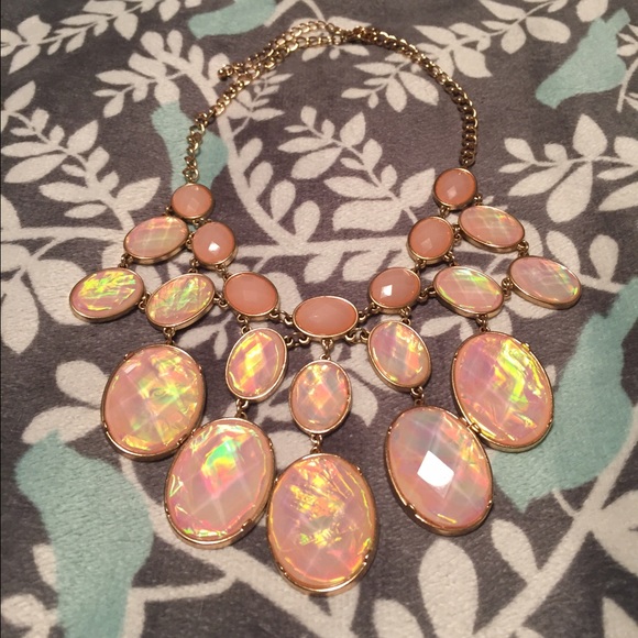 Pink/Gold Statement Necklace