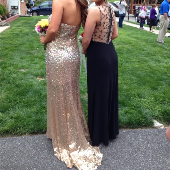 Gold Prom Dress - Picture 2 of 4