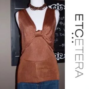 Etcetera Bronze Sleeveless Top