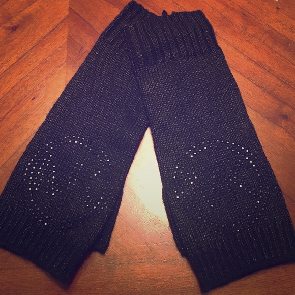 Michael Kors Accessories - Michael kors black shimmer fingerless gloves