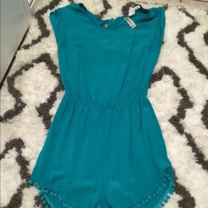 Teal Romper
