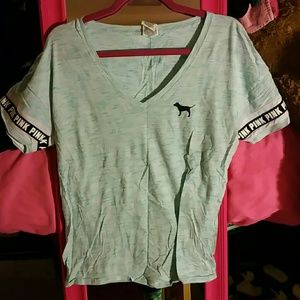 Sky blue Victoria secret PINK V neck