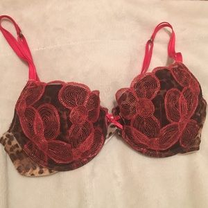 VS Very Sexy Leopard Red Bra