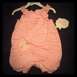 Light Pink Butterfly Romper - Infant - NWT