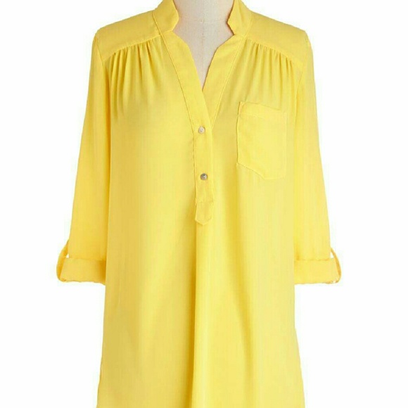 Modcloth tunic in yellow size large
