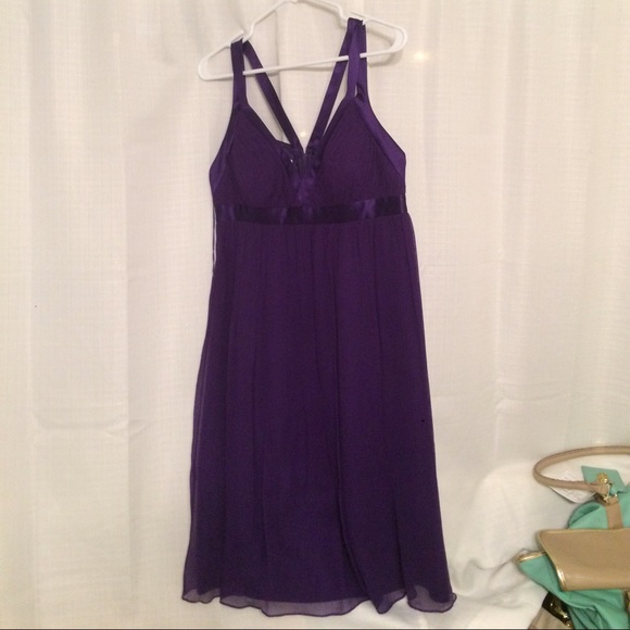 Purple short dress