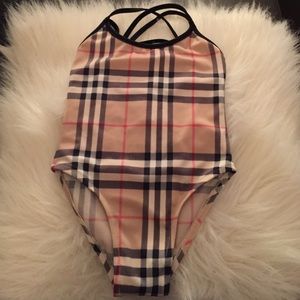 Burberry one piece toddler swimsuit (girls)
