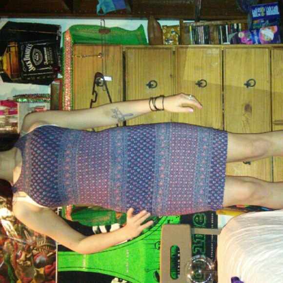 1990s flower pattern dress