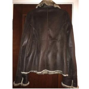 Bernardo Jackets & Coats - Bernardo Draped Collar Faux Fur Lined Jacket,Sz M Bernardo Jackets & Coats - Bernardo Draped Collar Faux Fur Lined Jacket,Sz M