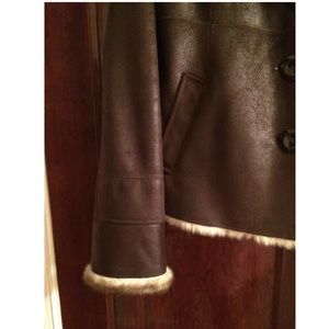 Bernardo Jackets & Coats - Bernardo Draped Collar Faux Fur Lined Jacket,Sz M Bernardo Jackets & Coats - Bernardo Draped Collar Faux Fur Lined Jacket,Sz M